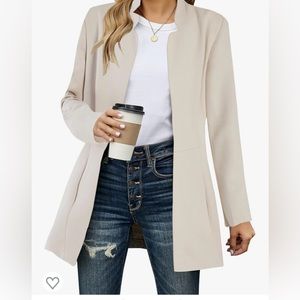 Grlasen Winter White Wool Peacoat  Size XL  (see size guide in pics.  Like New!